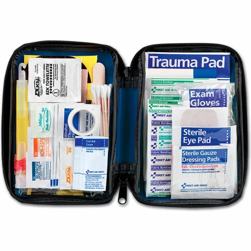 First Aid Only Vehicle First Aid Kit, 104 Piece, Fabric Case