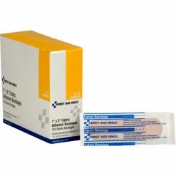 First Aid Only 1" x 3" Fabric Bandages, 100/box