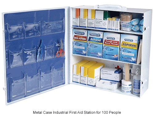 First Aid Only 247-OP Industrial First Aid Station for 100 People, 1041 Pieces, OSHA, Metal Case - Image 7