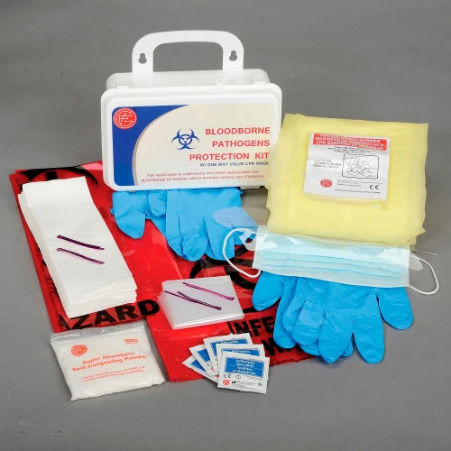 Genuine First Aid Bloodborne Pathogens Protection Kit - Pkg Qty 10