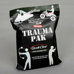 Genuine First Aid Trauma Pak with QuikClot® 6.5" x 4.75" x 1.5" - Pkg Qty 12