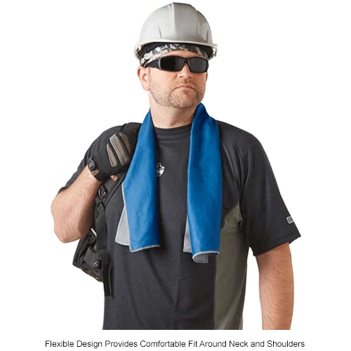 Ergodyne 12660 Chill-Its® 6602MF Evaporative Microfiber Cooling Towel, Blue - Image 5