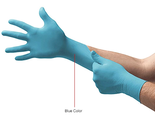 Ansell TouchNTuff® 92-675 Industrial Disposable Gloves, Powder Free, Blue, Large, 100 Gloves/Box - Image 3