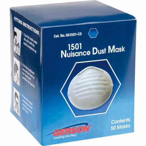 Nuisance Dust Mask, GERSON 1501, Box of 50 - Image 5
