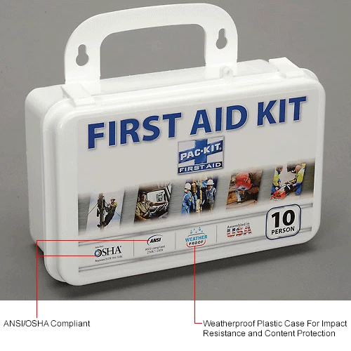 Pac-Kit® Weatherproof Plastic ANSI Plus Pac-Kit® #10 First Aid Kit - Image 10