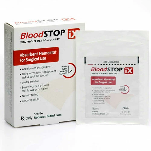 LifeScience Plus BloodSTOP® BS-iX15 IX Advanced Hemostatic Matrix 2" x 4", 12/per box
