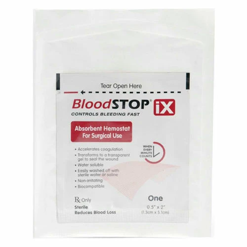 LifeScience Plus BloodSTOP® BS-iX27 IX Advanced Hemostatic Matrix 0.5" x 2", 24/per box - Image 4