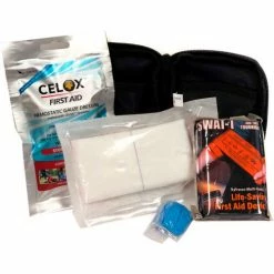 Celox BioLogistex BPSWT007 Stop Bleeding Belt/Pocket Kit, 5'X3" Hemostatic Gauze Roll, Tourniquet
