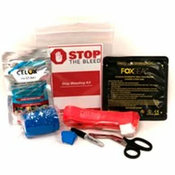Celox BioLogistex BTKCT010 Bleeding Trauma Kit, Resealable Bag, 1 CAT Tourniquet, Chest Seal
