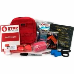 Celox BioLogistex BTKSC013 Bleeding Trauma Kit, Molle Bag, 2 Tourniquet, Chest Seal