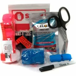 Celox BioLogistex ISBKSC003 Individual Stop Bleeding Kit, Hemostatic Gauze, 2 Tourniquets