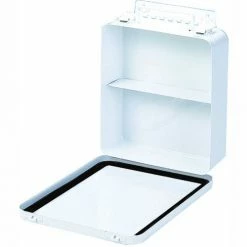 Durham Mfg. First Aid Box Metal - 9-1/16x2-3/8x9-1/16 - Pkg Qty 12