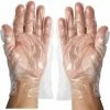 Winco GLP- M Disposable Plastic Food Service Gloves, Medium, Clear, 500/Box - Pkg Qty 10