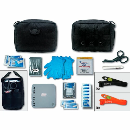 EMI Active Shooter/Bleed Aid™ Kit Basic with S.T.A.T. Tourniquet "B", Orange
