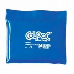 ColPaC® Blue Vinyl Reusable Cold Pack, Quarter Size 5" x 7", 12/PK