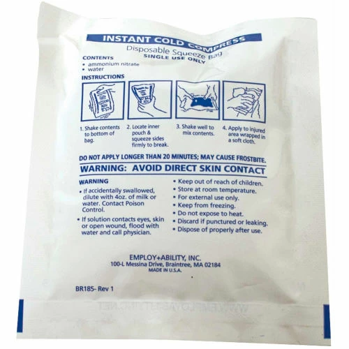 Relief Pak® Instant Cold Compress, Small 4" x 6", Case of 12 - Image 3