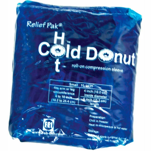 Relief Pak® Cold n' Hot® Donut® Compression Sleeve, Small, 10/Case