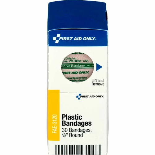 First Aid Only SmartCompliance Round Spot Bandages Refill, 7/8" Round, 30/Box - Image 2