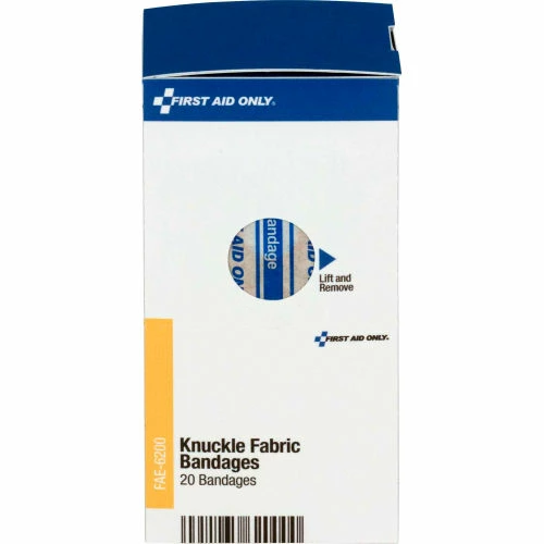 First Aid Only FAE-6200 SmartCompliance Refill Knuckle Bandages, Fabric, 20/Box - Image 2