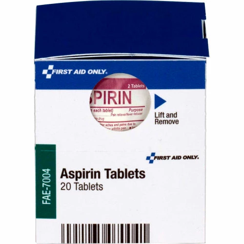 First Aid Only FAE-7004 SmartCompliance Refill Aspirin, 2 Tablets/Packet, 10 Packets/Box - Image 2