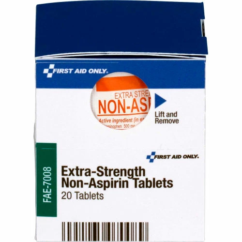 First Aid Only FAE-7008 SmartCompliance Refill Extra Strength Non-Aspirin, 10 Packets/Box - Pkg Qty 24 - Image 2
