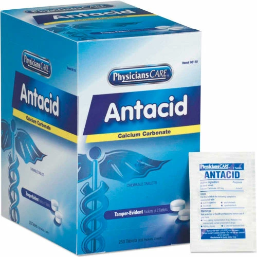 First Aid Only™ Analgesics & Antacids Refills for First Aid Cabinet, 250 Doses per box