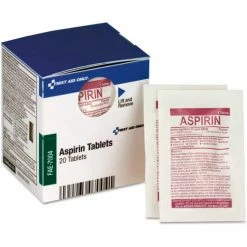 First Aid Only™ SmartCompliance Aspirin Refill, 2/Packet, 10 Packet/Box