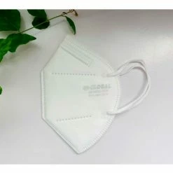 Flat Fold Disposable Medical Protective Mask, FFP2 + Type IIR, Individually Wrapped, 20/Box