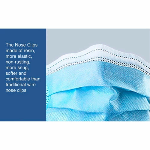 Global Industrial Disposable Medical Face Masks, 3-Ply with Ties, Individually Wrapped, Blue, 50/Box - Image 8