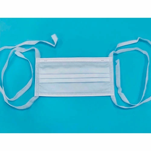 Global Industrial Disposable Medical Face Masks, 3-Ply with Ties, Individually Wrapped, Blue, 50/Box - Image 4