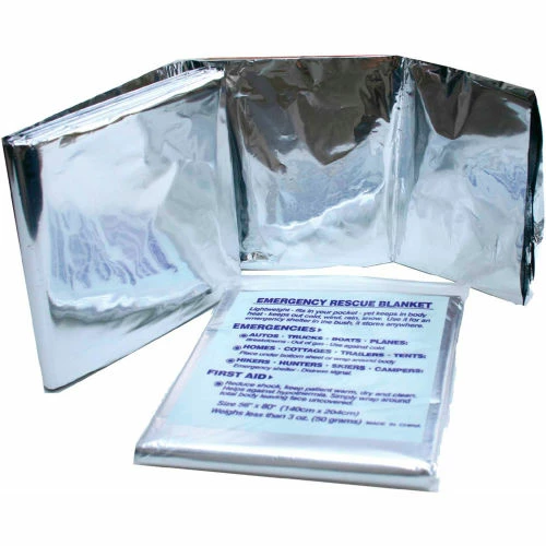 Kemp USA Mylar Foil Emergency Thermal Blanket, 10-601