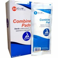 Kemp USA Combine/ABD Pads Sterile 8X10, 24 PCS