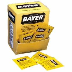 Bayer® Aspirin, 2 Tablets/Pack, 50 Packs/Box