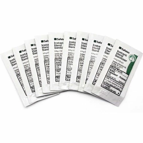 Safetec Hand Sanitizer Gel Packets, 10/Bag, 17312