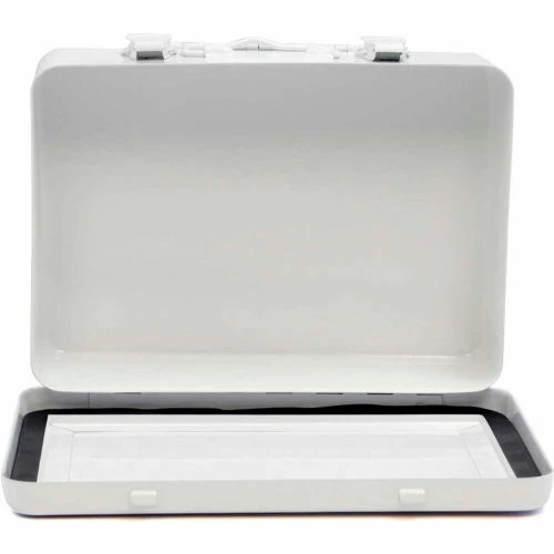 Medique Products First Aid 16 Unit Empty Metal Case, 9" x 6" x 2", 818MTM