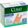 Curad® Flex Fabric Bandages, Knuckle, 3"L x 1-1/2"W, 100/Box