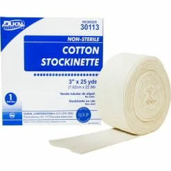 Dukal Stockinette, 3" x 25 Yards, Cotton, 6 Roll/Case