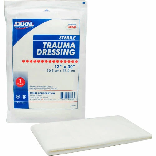 Dukal Trauma Dressing, 12" x 30", 1/PK, 25 PK/Case