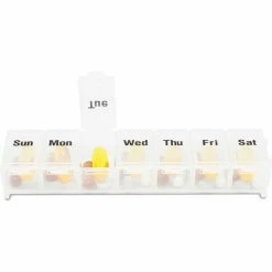 Tech-Med Weekly Pill Dispenser, 240 Pcs