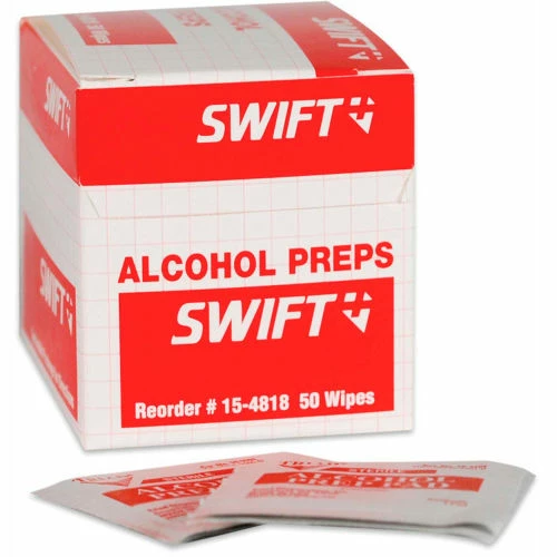 North Safety North® by Honeywell 154818-H5, Alcohol Wipes, 50 Per Box
