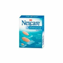 Nexcare™ Waterproof Bandages, 432-50, 50 ct. Assorted, Clear