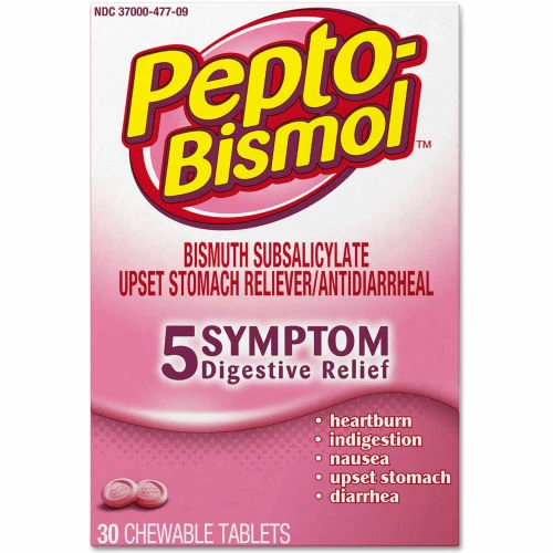 Pepto-Bismol™ Chewable Tablets, Original Flavor, 30/Box