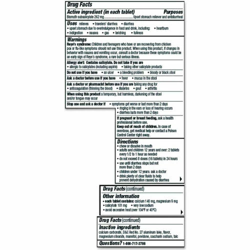 Pepto-Bismol™ Chewable Tablets, Original Flavor, 30/Box - Image 5