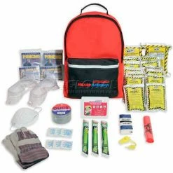Ready America® Grab 'N Go Tornado Emergency Kit, 70287, 2 Person/3 Day Backpack
