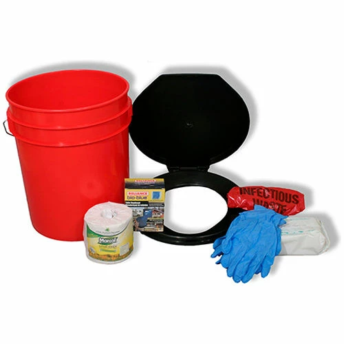 Ready America® 71640 Toilet Bucket Kit, 1-4 persons