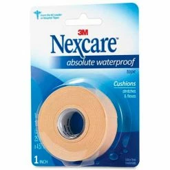 3M First Aid Waterproof Tape, 15'L x 1"W, Flexible