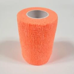 First Voice™ 3" x 5 Yards Self Adhesive Bandage, Latex , Orange, Pack of 10