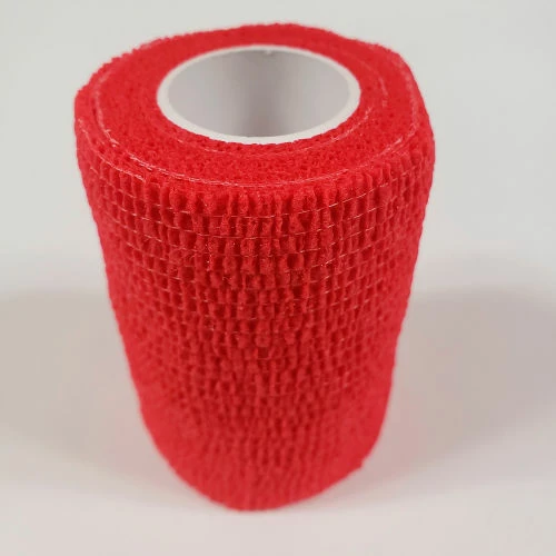 First Voice™ 3" x 5 Yards Self Adhesive Bandage, Latex , True Red