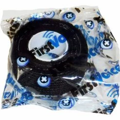First Voice™ 1" x 5 Yards Self Adhesive Bandage, Non-Latex , Black, Pack of 6