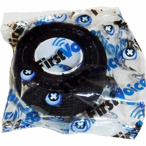 First Voice™ 1" x 5 Yards Self Adhesive Bandage, Non-Latex , Black
